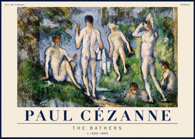 Paul Cézanne The Bathers No6 - Plakát