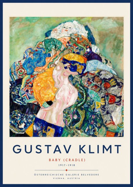 Klimt Baby (Cradle) No2 - Plakát