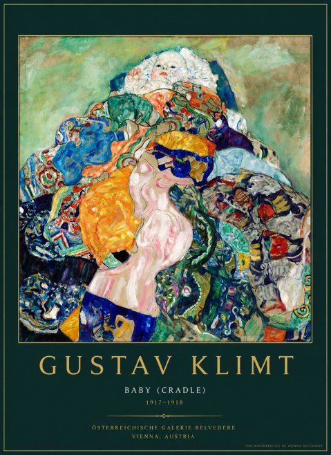 Klimt Baby (Cradle) No3 - Plakát