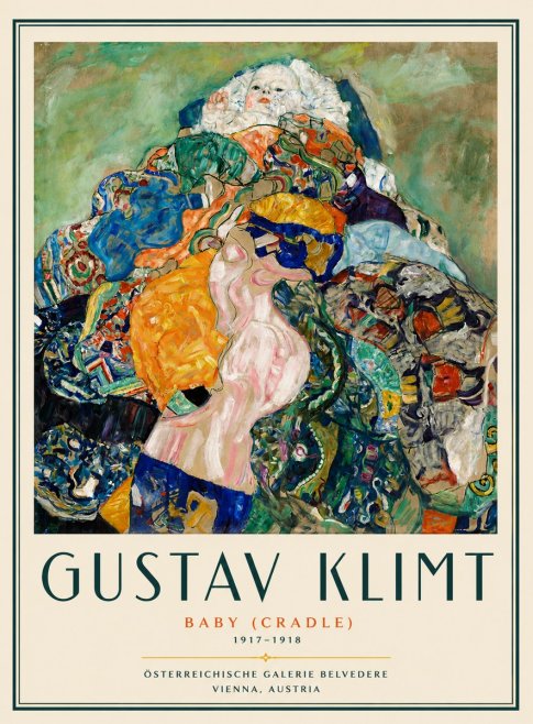Klimt Baby (Cradle) No6 - Plakát