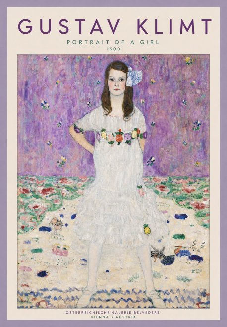 Klimt Portrait of a Girl No4 - Plakát