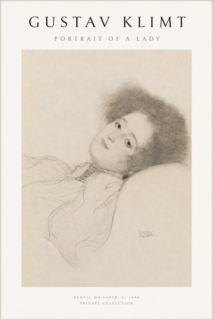 Klimt Portrait of a Lady No1 - Plakát