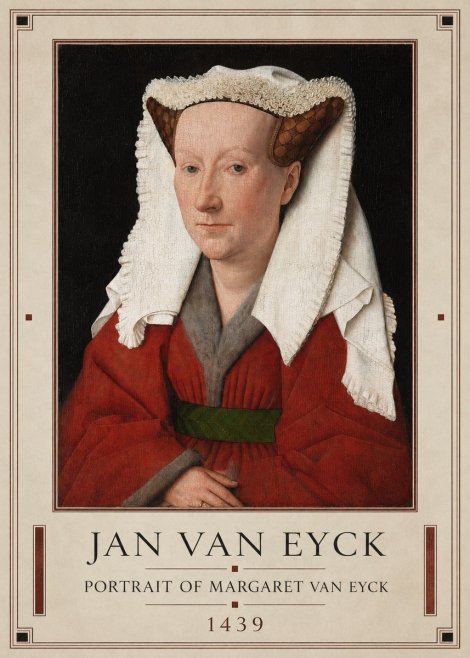 Jan van Eyck Portrait of Margaret Van Eyck II No1 - Plakát