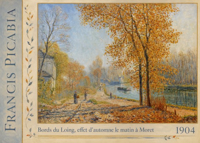 Francis Picabia Bords Du Loing, Effet D'automne Le Matin À Moret No2 - Plakát