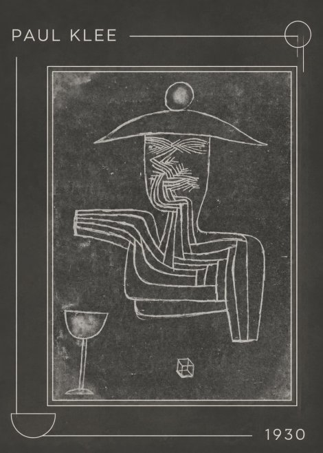 Paul Klee Figure of a Seer No1 - Plakát
