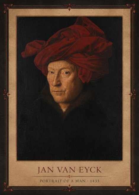 Jan van Eyck Portrait of a Man II No1 - Plakát