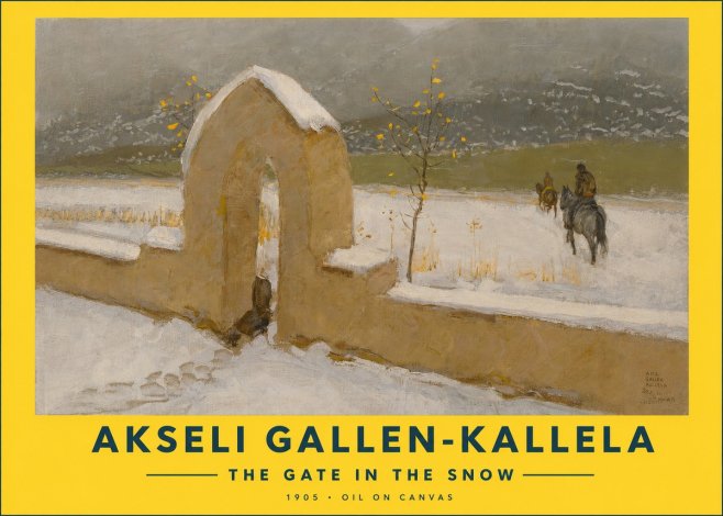 Akseli Gallen-Kallela The Gate in the Snow No2 - Plakát