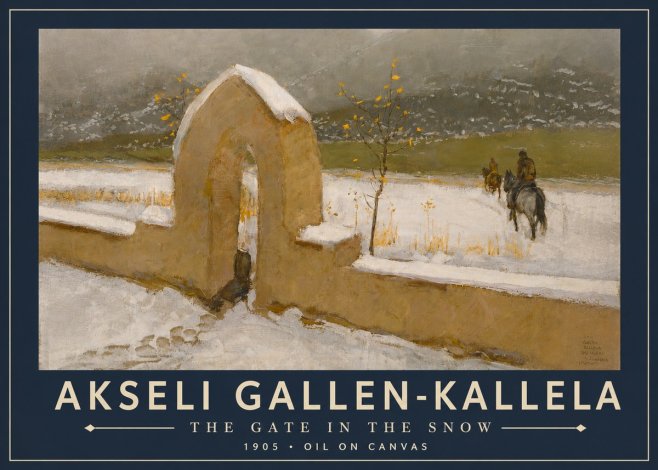 Akseli Gallen-Kallela The Gate in the Snow No5 - Plakát