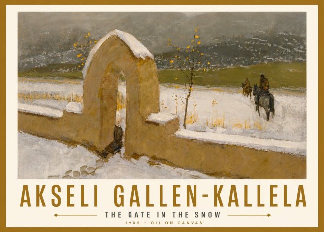 Akseli Gallen-Kallela The Gate in the Snow No6 - Plakát
