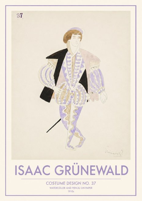 Isaac Grünewald Costume Design No. 37 No1 - Plakát
