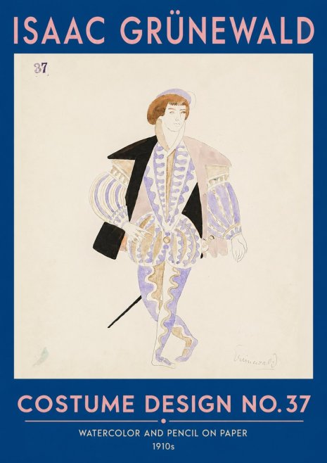 Isaac Grünewald Costume Design No. 37 No2 - Plakát