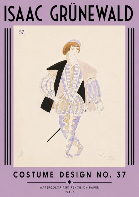 Isaac Grünewald Costume Design No. 37 No4 - Plakát