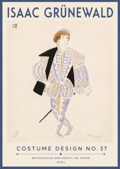 Isaac Grünewald Costume Design No. 37 No6 - Plakát