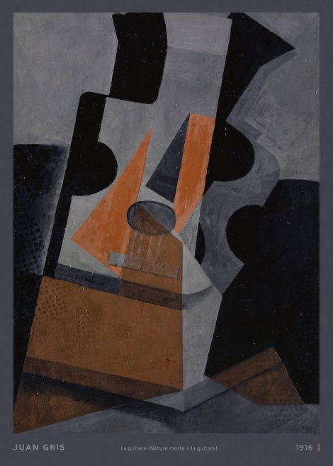 Juan Gris La Guitare (Nature Morte À La Guitare) No6 - Plakát