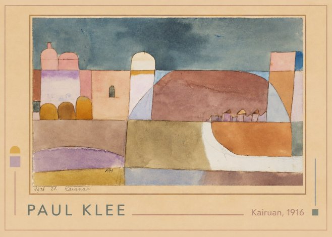 Paul Klee Kairuan, 1916 No1 - Plakát