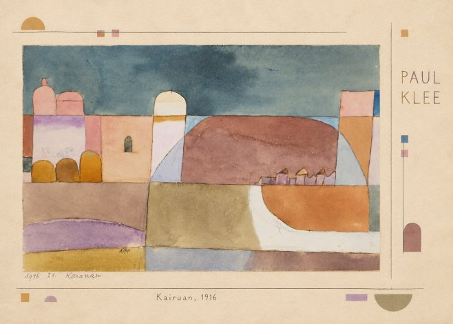 Paul Klee Kairuan, 1916 No4 - Plakát