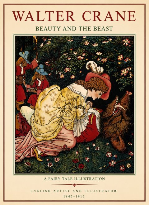 Walter Crane Beauty and the Beast No1 - Plakát