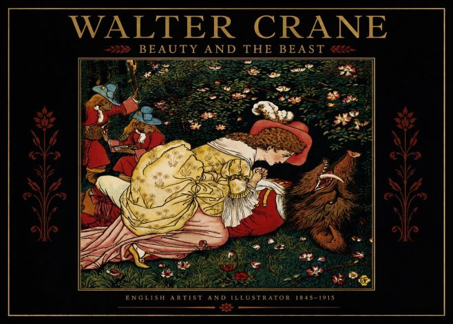 Walter Crane Beauty and the Beast No2 - Plakát