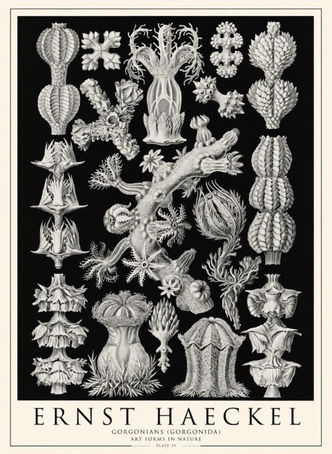 Ernst Haeckel Gorgonians No4 - Plakát