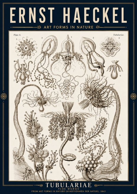 Ernst Haeckel Tubulariae No4 - Plakát