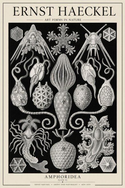 Ernst Haeckel Amphoridea No6 - Plakát