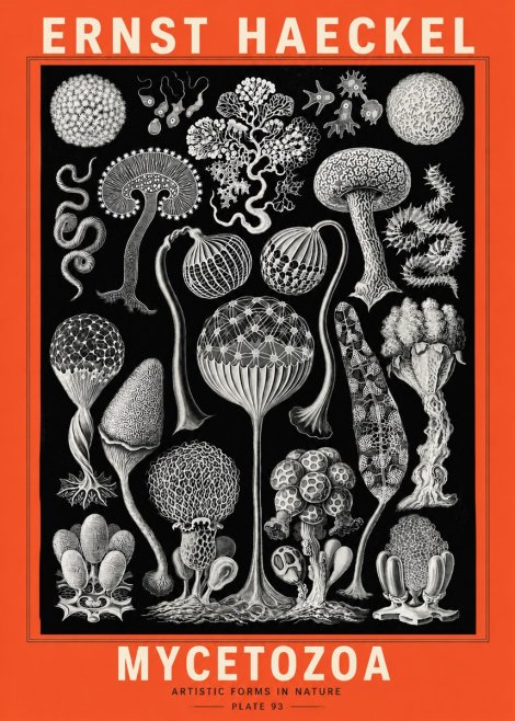 Ernst Haeckel Mycetozoa No5 - Plakát