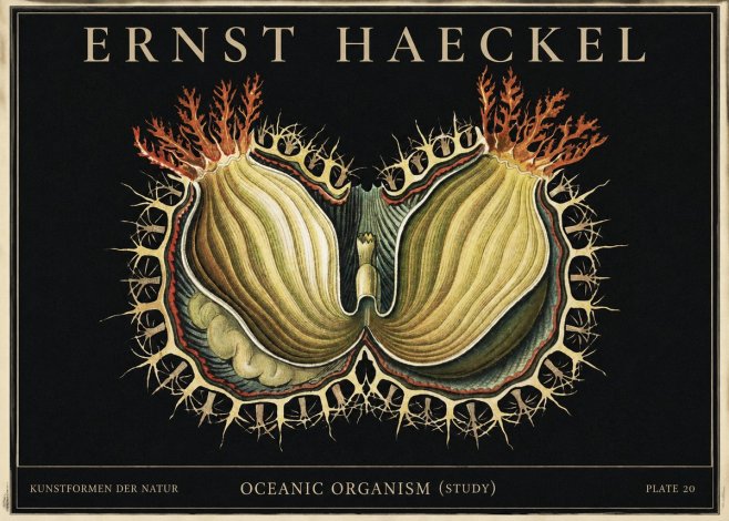 Ernst Haeckel Nature's Architecture No4 - Plakát