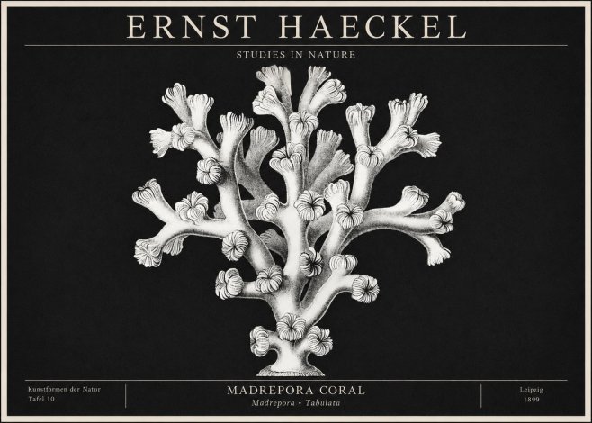 Ernst Haeckel Corallium Rubrum I No2 - Plakát