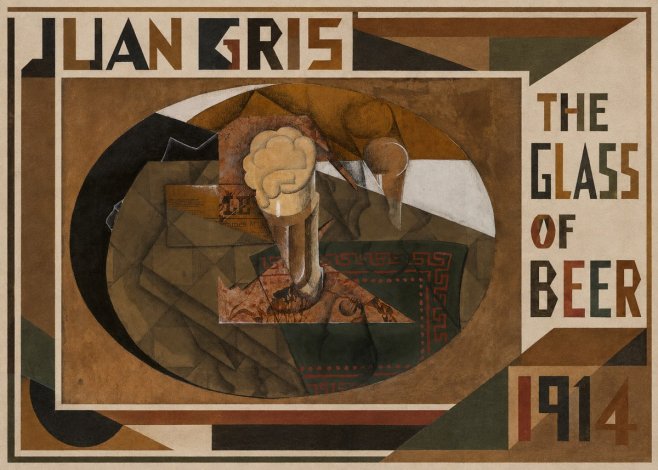 Juan Gris The Glass of Beer No1 - Plakát
