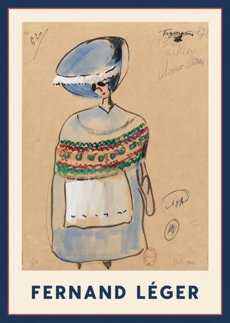 Fernand Léger Choeur Dame No1 - Plakát