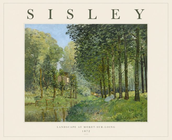 Sisley Landscape at Moret-sur-loing No1 - Plakát