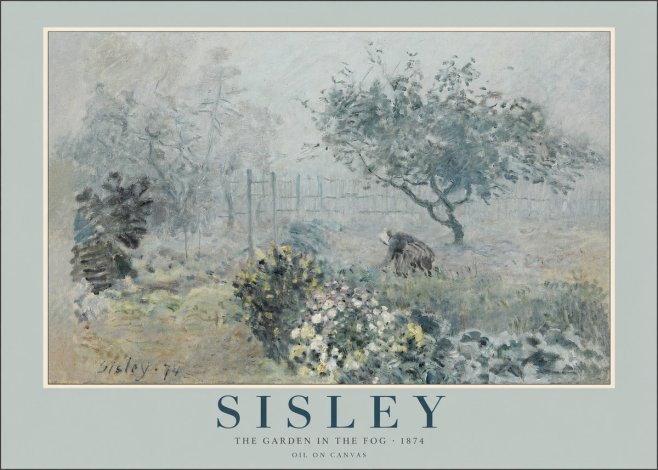 Sisley The Garden in the Fog No2 - Plakát