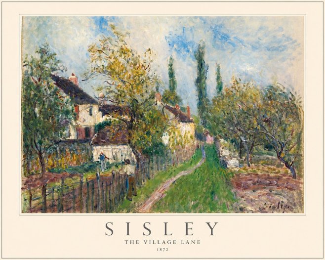 Sisley The Village Lane No1 - Plakát