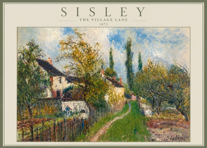 Sisley The Village Lane No6 - Plakát