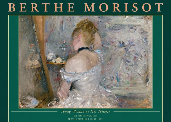 Berthe Morisot Young Woman at Her Toilette No4 - Plakát
