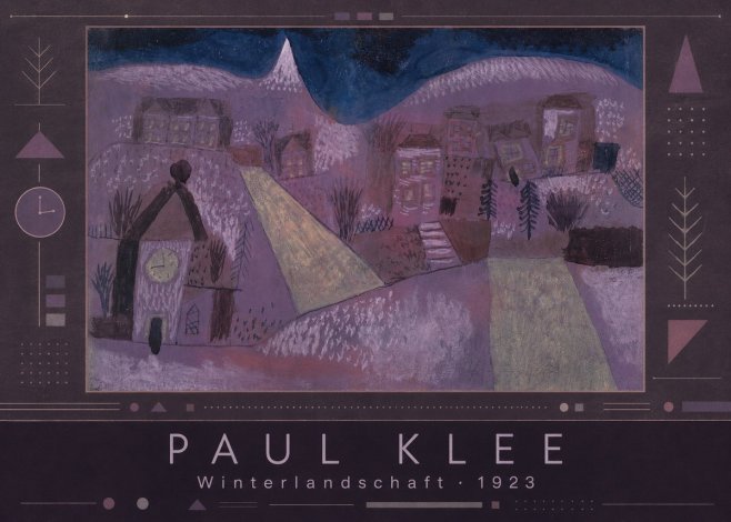 Paul Klee Winterlandschaft No3 - Plakát