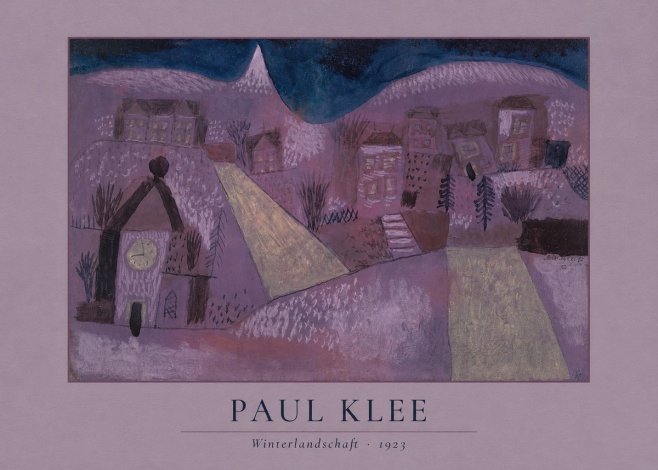 Paul Klee Winterlandschaft No4 - Plakát