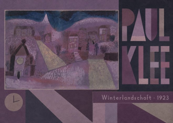 Paul Klee Winterlandschaft No6 - Plakát