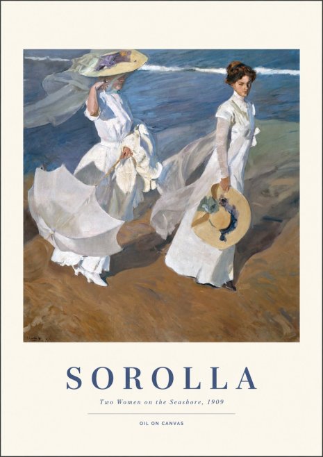Sorolla Two Women on the Seashore, 1909 No1 - Plakát
