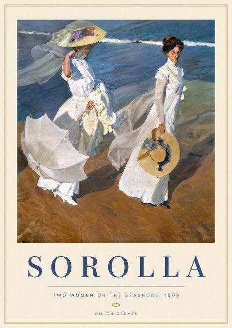 Sorolla Two Women on the Seashore, 1909 No3 - Plakát