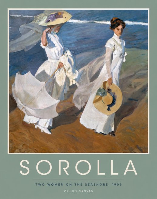 Sorolla Two Women on the Seashore, 1909 No4 - Plakát