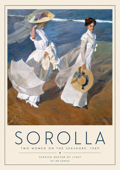 Sorolla Two Women on the Seashore, 1909 No5 - Plakát