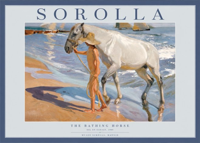 Sorolla The Bathing Horse No2 - Plakát