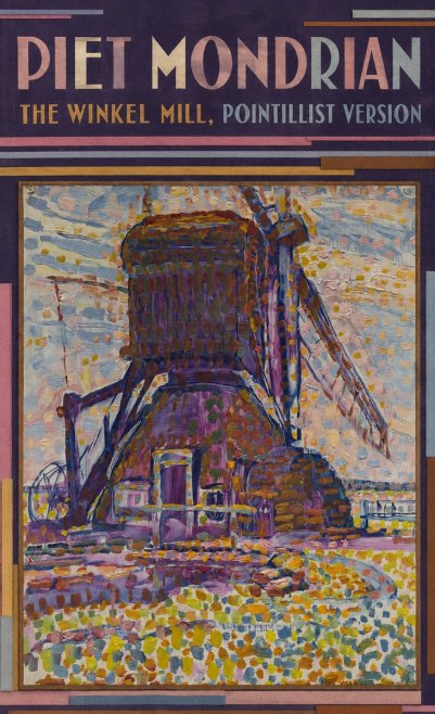 Piet Mondrian The Winkel Mill, Pointillist Version No6 - Plakát