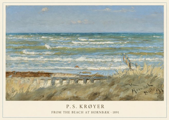 P.S. Krøyer From the Beach at Hornbæk · 1891 No5 - Plakát