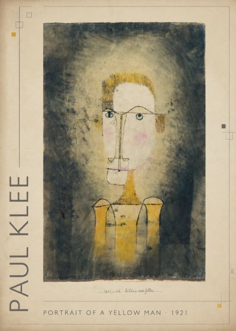 Paul Klee Portrait of a Yellow Man No1 - Plakát