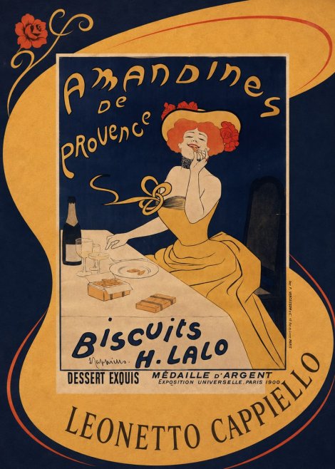 Leonetto Cappiello Amandines De Provence Biscuits H. Lalo I No4 - Plakát