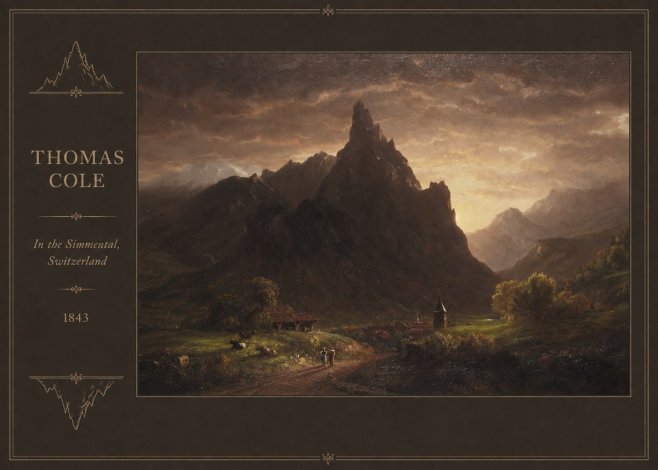 Thomas Cole In the Simmental, Switzerland No2 - Plakát
