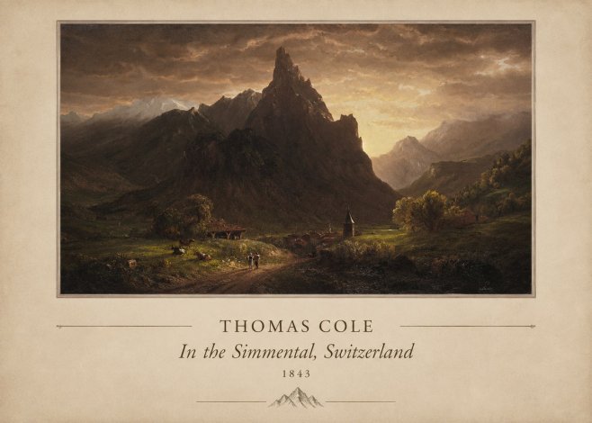 Thomas Cole In the Simmental, Switzerland No4 - Plakát