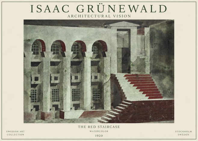 Isaac Grünewald The Steps of Silence No2 - Plakát